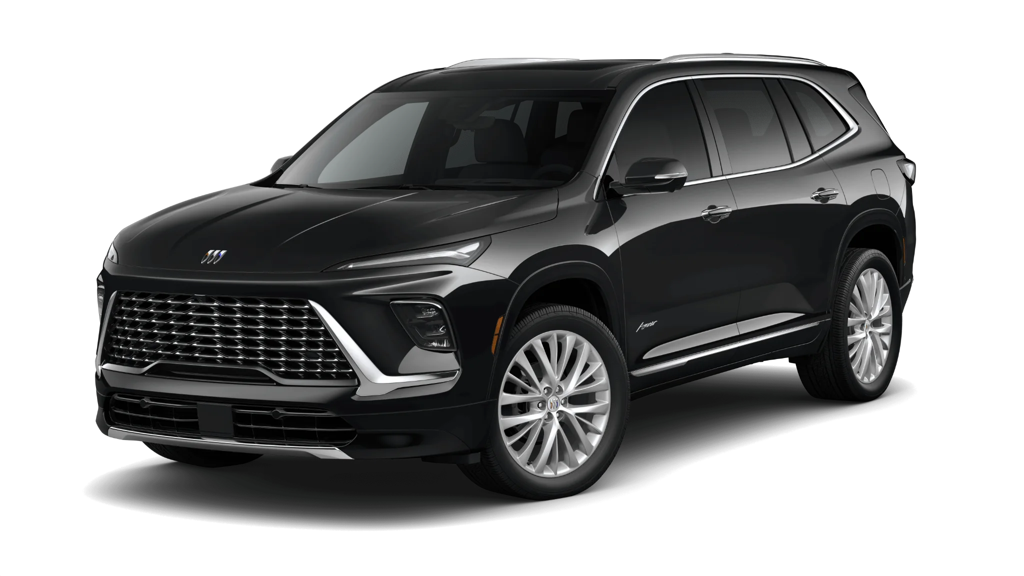Buick Enclave Sport Touring 2026 negra, vista frontal tres cuartos