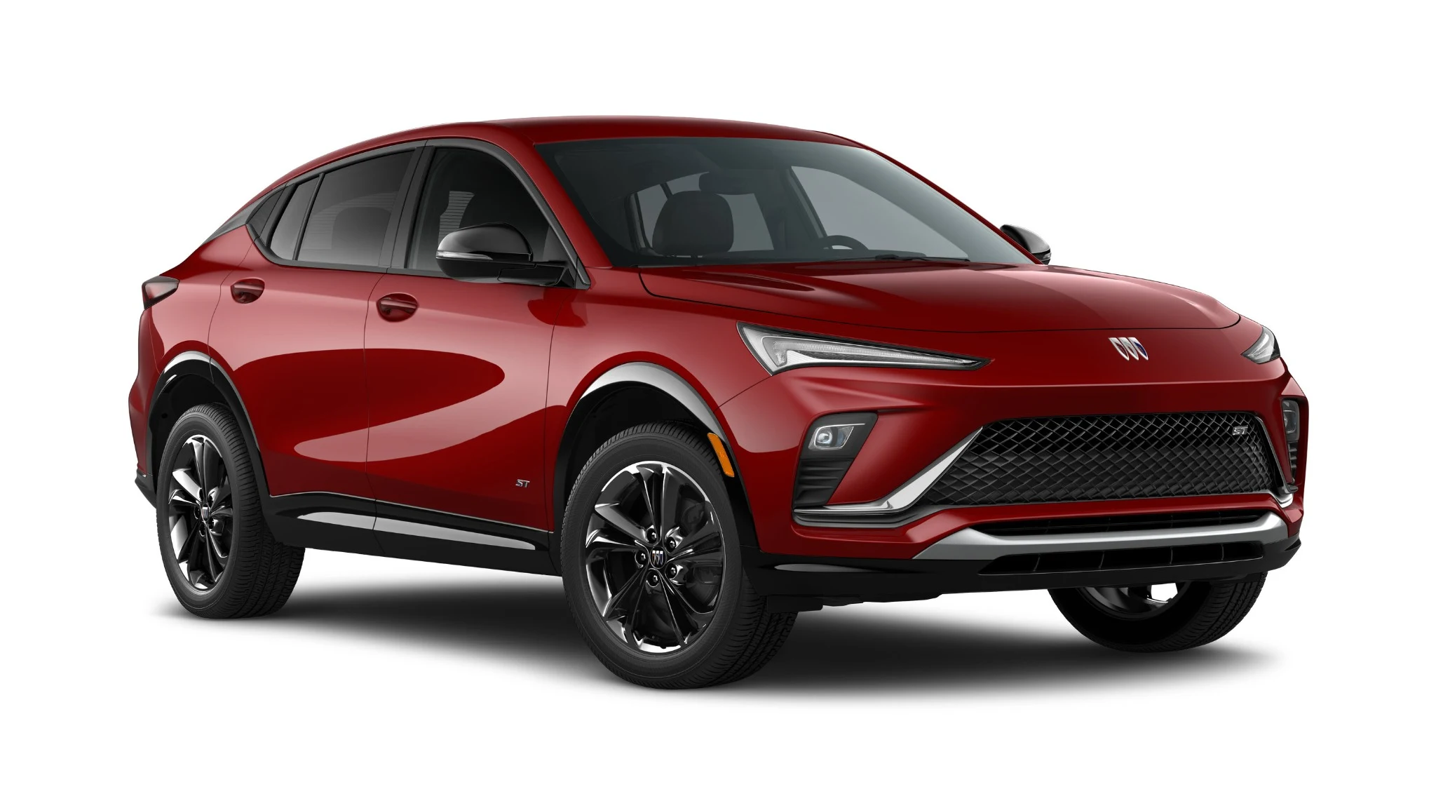 Buick Envista Sport Touring 2026 roja, vista frontal tres cuartos
