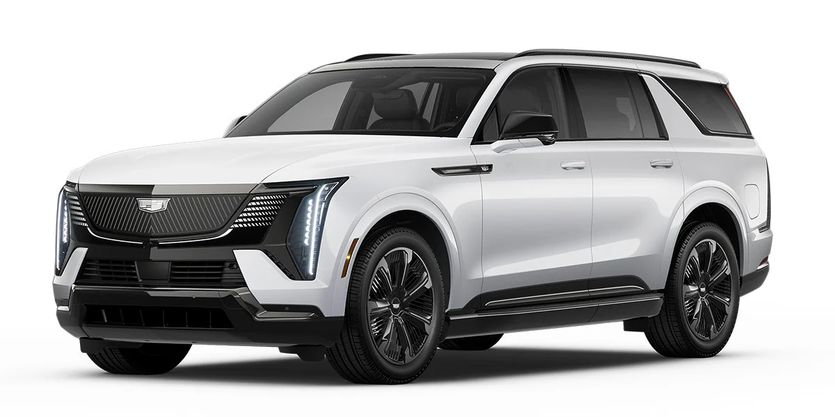 Cadillac Escalade IQL Sport 2 2026 color blanco vista frontal tres cuartos