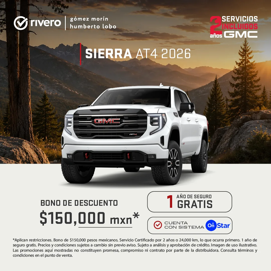 Oferta comercial GMC - Sierra AT4