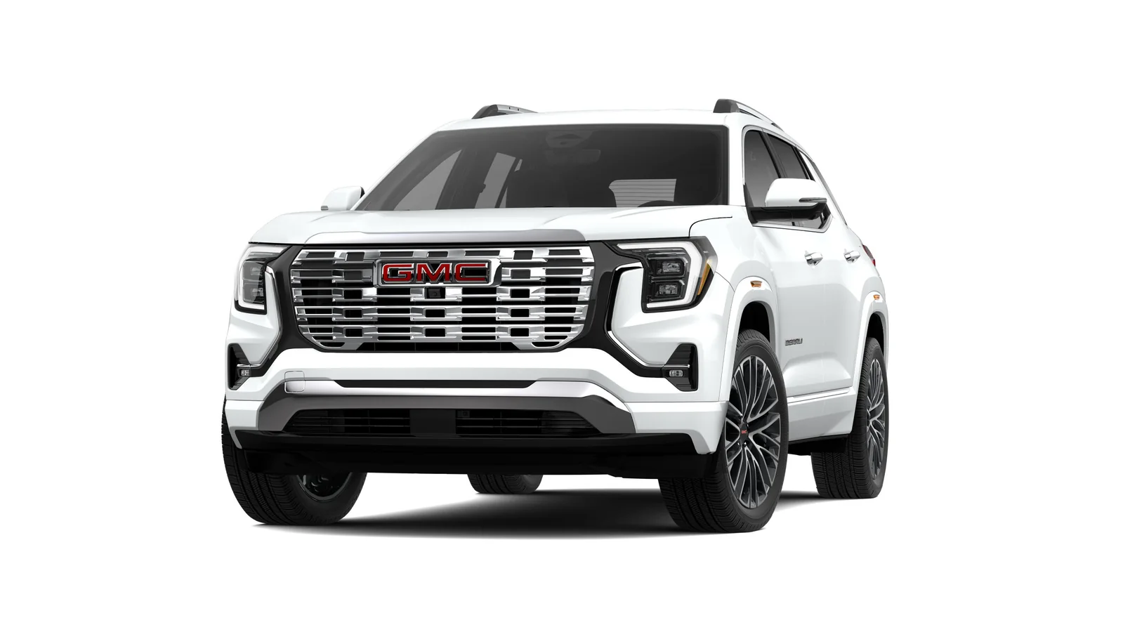GMC Terrain Denali AWD 2026 Summit White, vista frontal tres cuartos